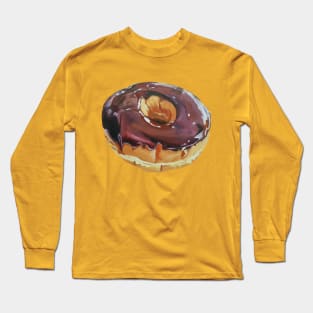 Chocolate Dip Donut Long Sleeve T-Shirt